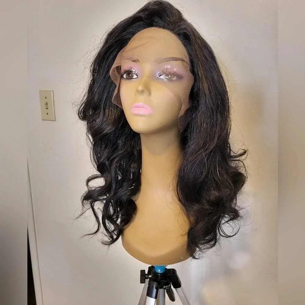 Fashion Shoulder Length Wig - Black